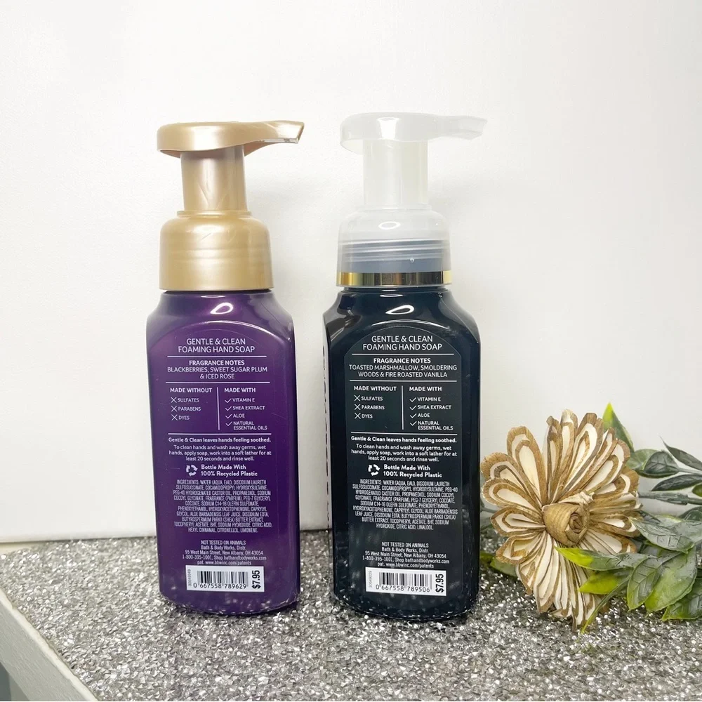 Bath & Body Works Winter Hand Soap Sugar Plum Marshmallow Fireside Nwt